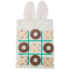 Cottontails Baby Wooden Bunnies|Wooden Toys|Tender Leaf Wooden Toy - Bunny Tic Tac Toe