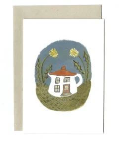 Cottontails Baby Cards|Tiny Tea Pot House Card