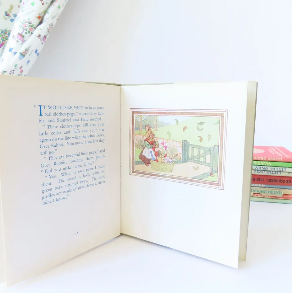 Cottontails Baby Vintage|Vintage Bunnies|VINTAGE book - Little Grey Rabbit's Washing-Day with DJ (1969)