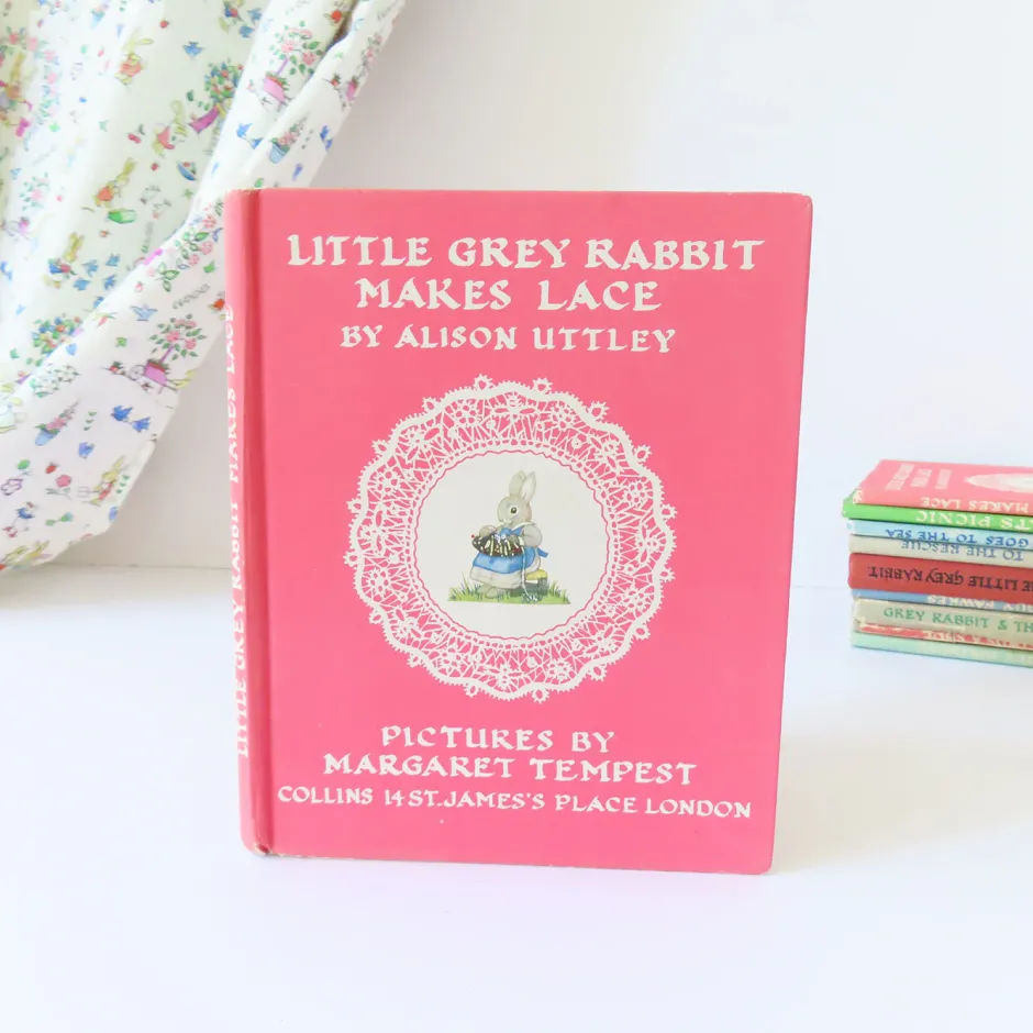 Cottontails Baby Vintage|Vintage Bunnies|VINTAGE book - Little Grey Rabbit Makes Lace (1951)