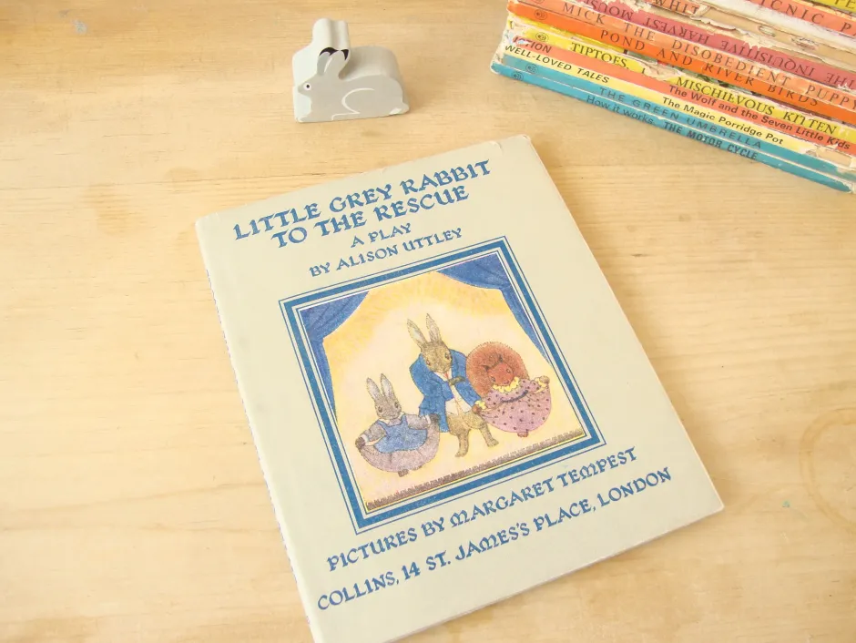 Cottontails Baby Vintage|Vintage Bunnies|VINTAGE book - Little Grey Rabbit to the Rescue - A Play