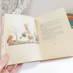 Cottontails Baby Vintage|Vintage Bunnies|VINTAGE book - The Squirrel The Hare and The Little Grey Rabbit (1945)