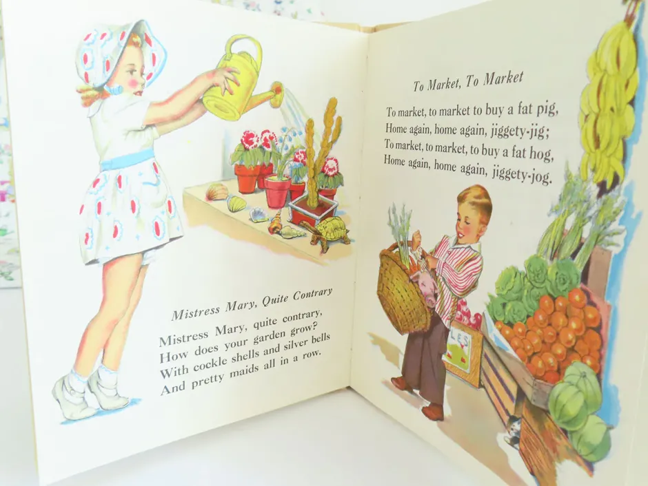 Cottontails Baby Vintage|VINTAGE children's book - Nursery Rhymes (1945)