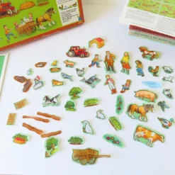 Cottontails Baby Vintage|VINTAGE Fuzzy-Felt play set - Farm