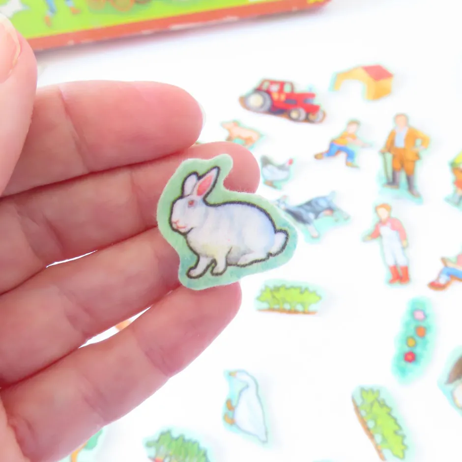 Cottontails Baby Vintage|VINTAGE Fuzzy-Felt play set - Farm