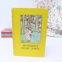 Cottontails Baby Vintage|Vintage Bunnies|VINTAGE Ladybird book - Bunnikin's Picnic Party (1971)