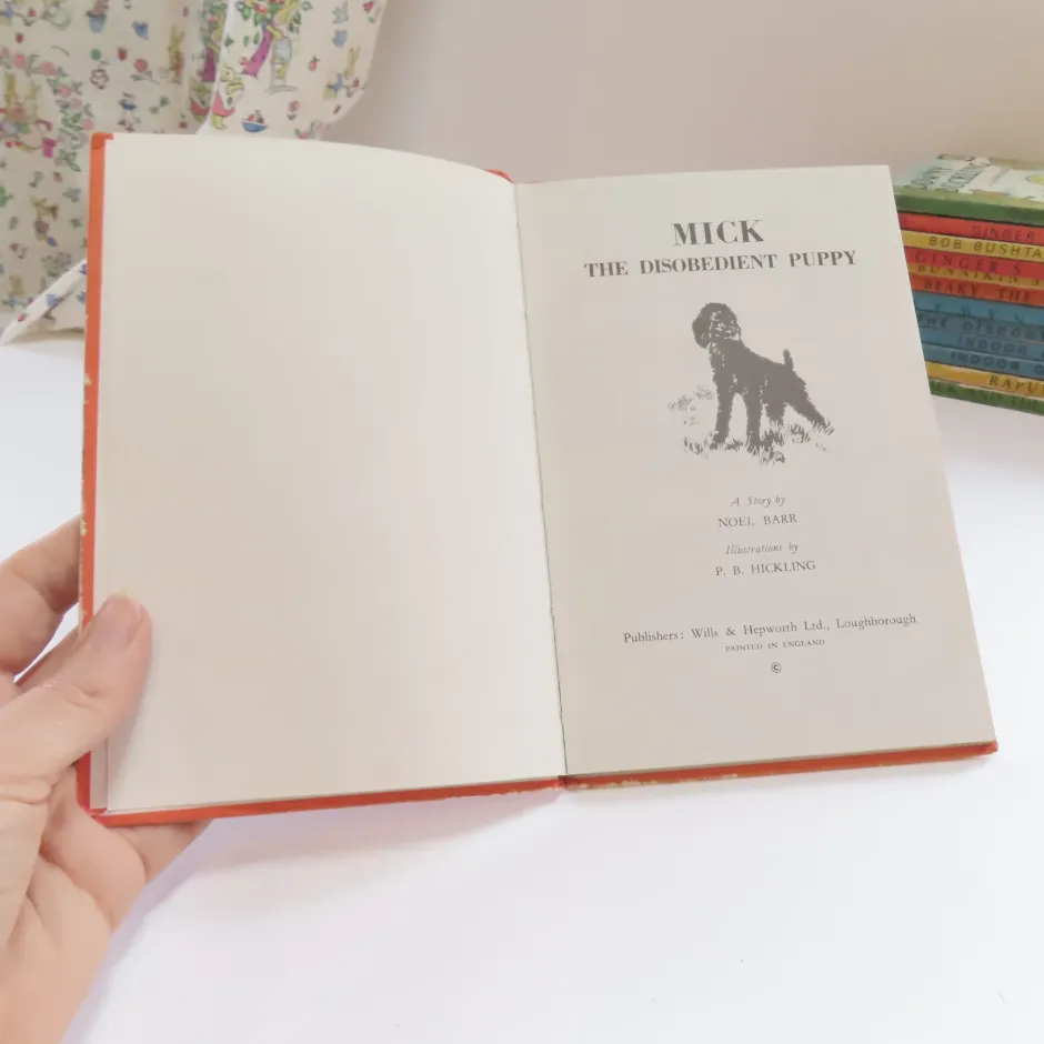 Cottontails Baby Vintage|VINTAGE Ladybird book - Mick the Disobedient Puppy (mid 1960s)