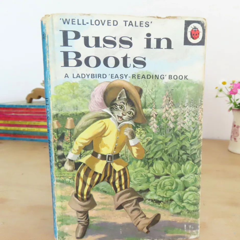 Cottontails Baby Vintage|VINTAGE Ladybird book - Puss in Boots (1970s)