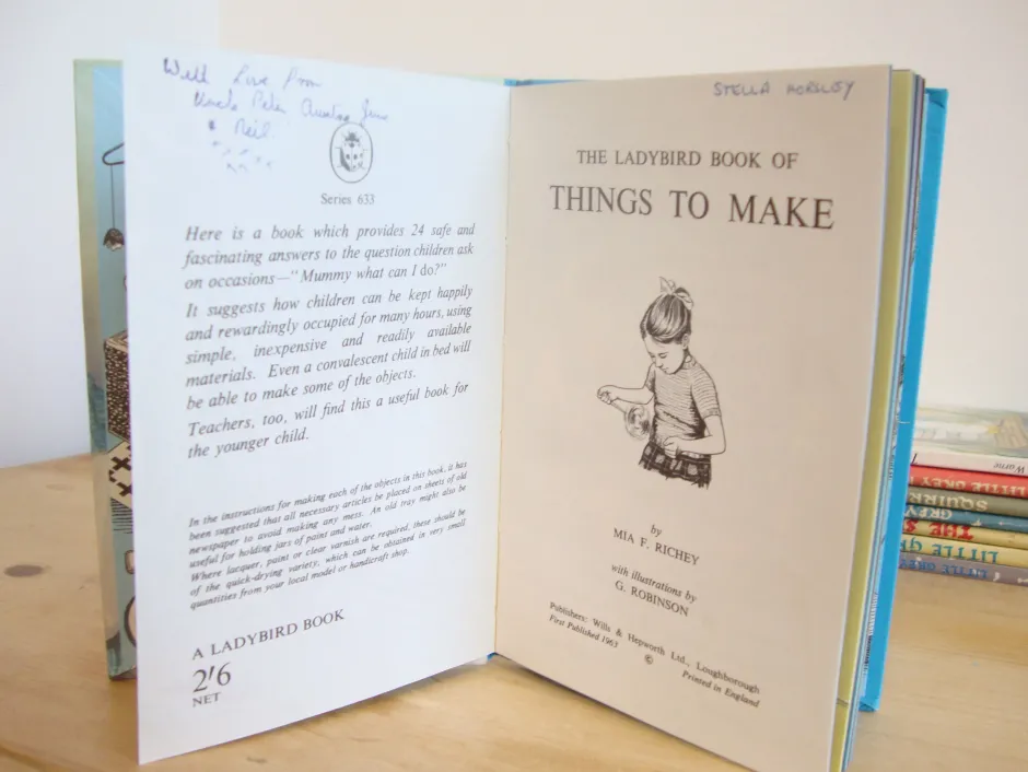 Cottontails Baby Vintage|VINTAGE Ladybird book - Things to Make (c. 1967)