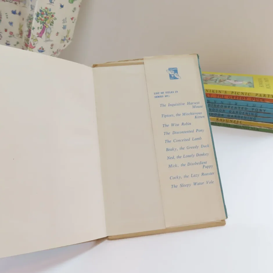 Cottontails Baby Vintage|VINTAGE Ladybird book - The Sleepy Water Vole with DJ (late 1950s)