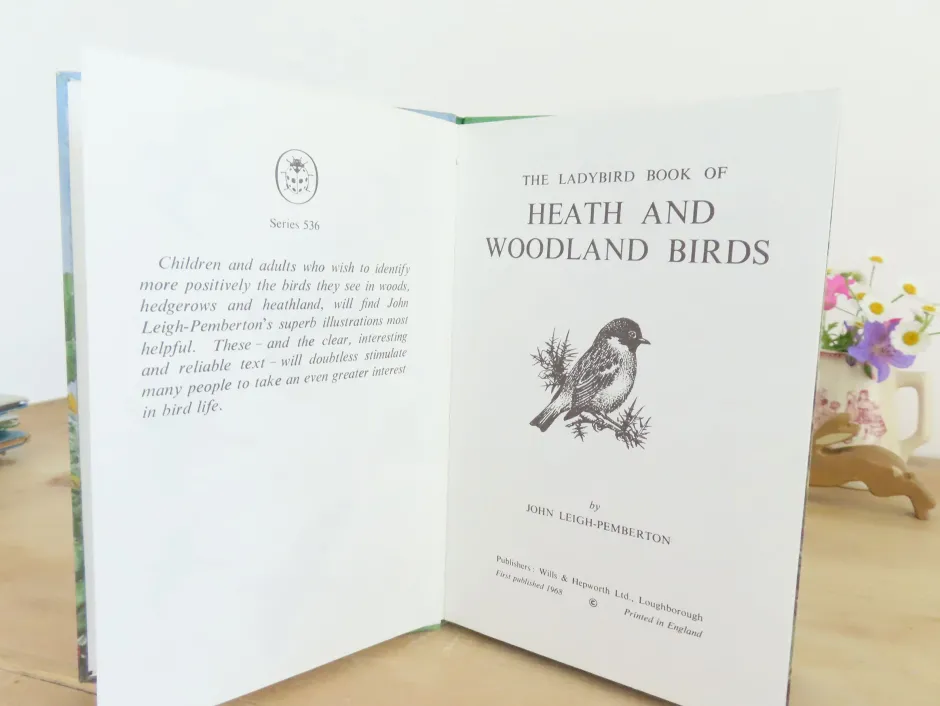 Cottontails Baby Vintage|VINTAGE Ladybird book of Heath and Woodland Birds (1971)