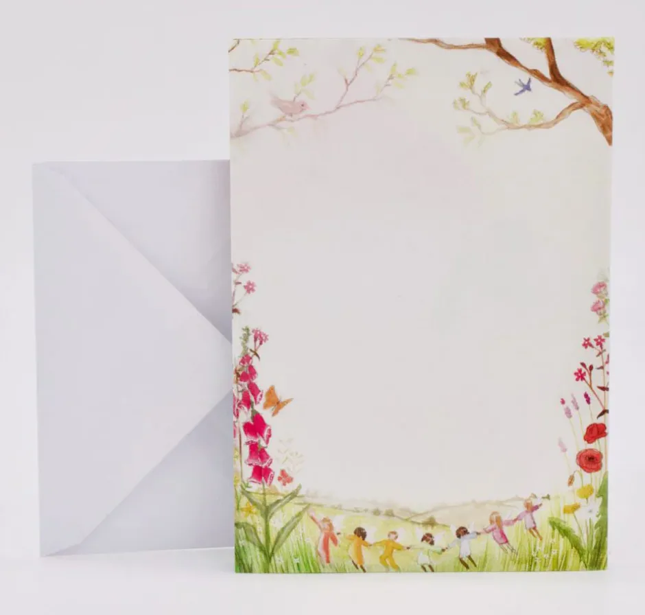 Cottontails Baby Craft & Stickers|Wilded Family seasonal notepaper - spring & summer