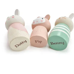 Cottontails Baby Wooden Bunnies|Wooden Toys|Wooden Bunny Family