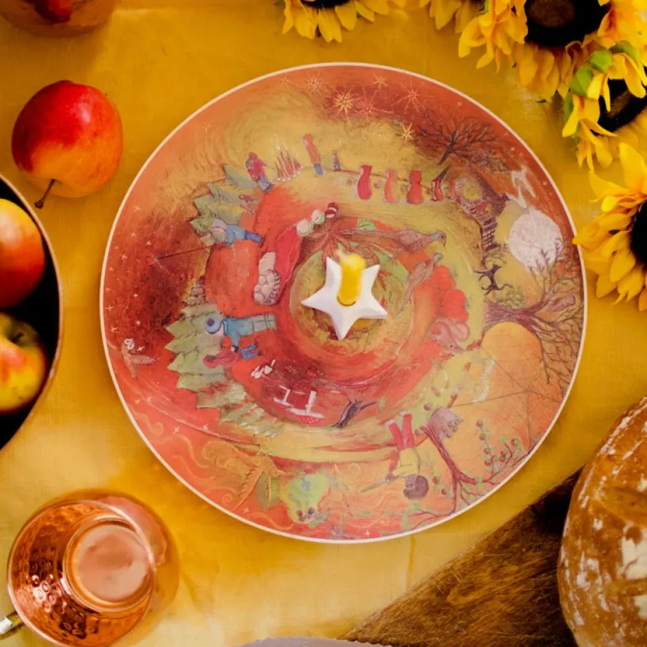 Cottontails Baby Wooden Toys|Wooden season wheel - Autumn