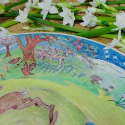 Cottontails Baby Wooden Toys|Wooden season wheel - Spring